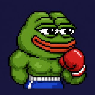 Pixel-art portrait of PEPE